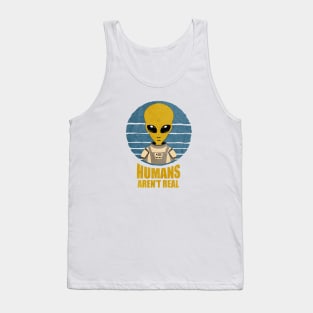 Alien Vintage Humans Aren't Real Tank Top